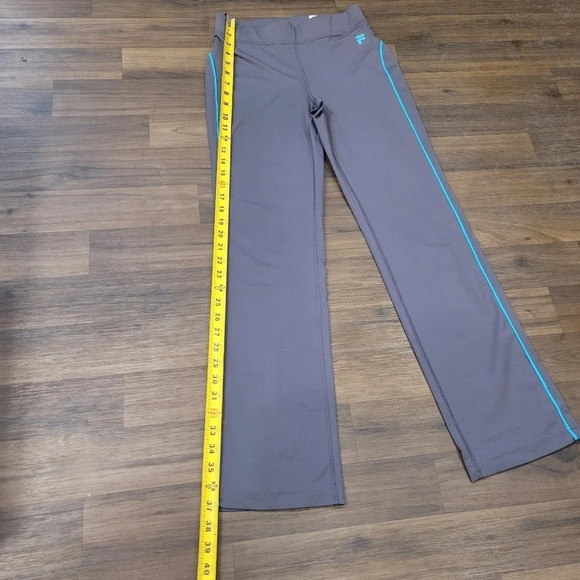 FILA SPORT Workout Leggings Activewear Gray Blue Sports Gym Girls Size L 14 - Picture 5 of 8